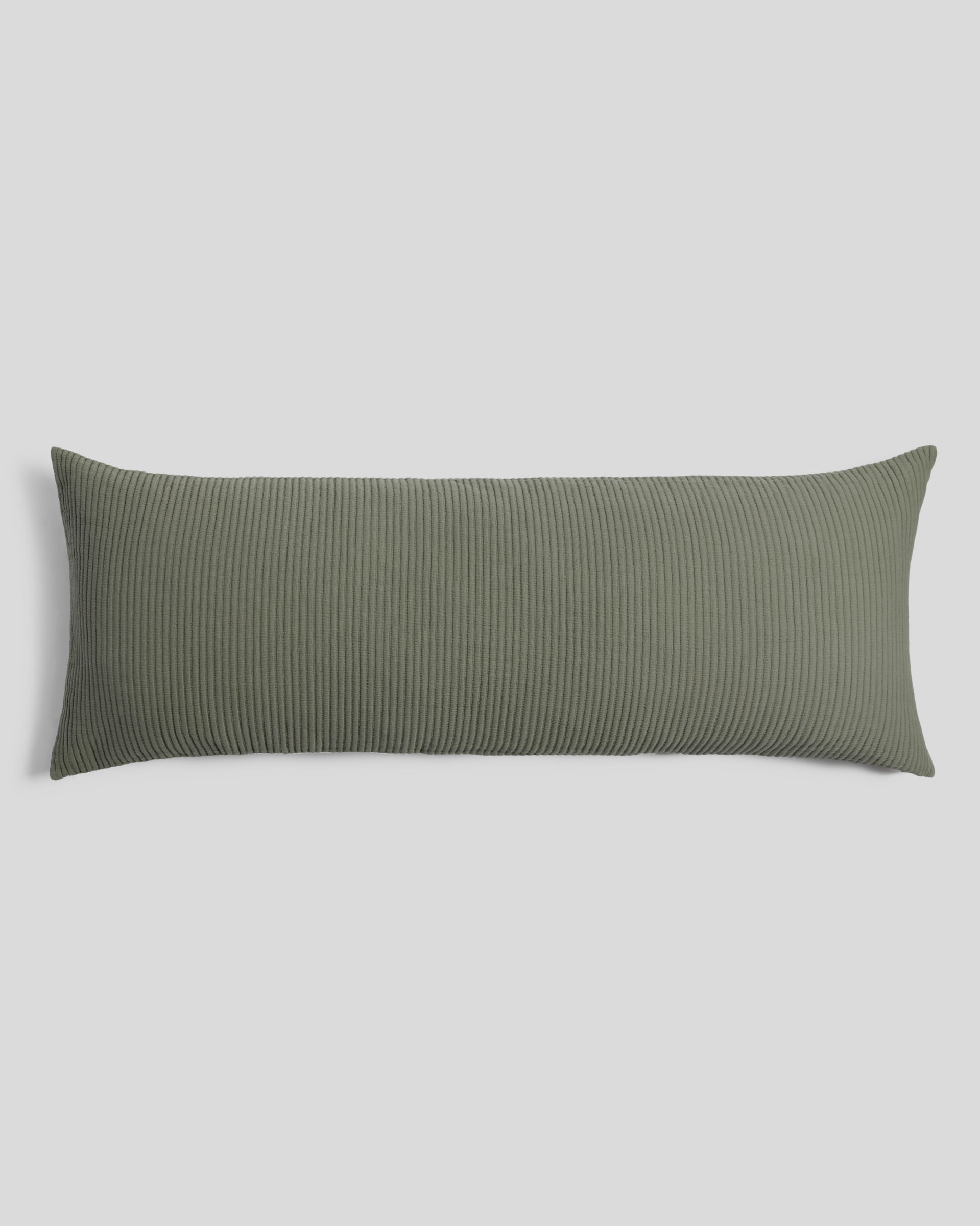Matelasse Body Pillow Cover (Moss)