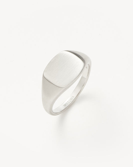 Mens Engravable Signet Ring