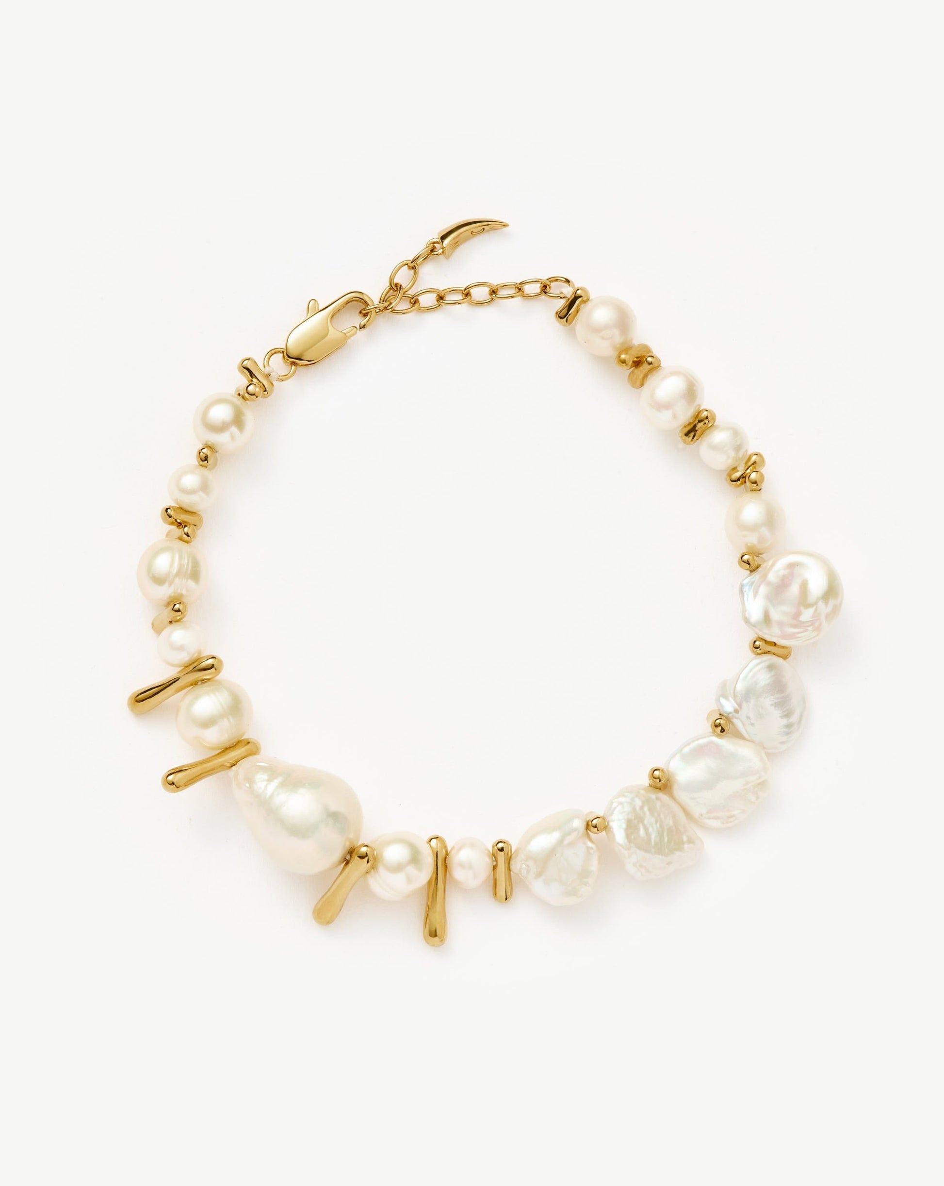 Mixed Pearl Statement Beaded Bracelet