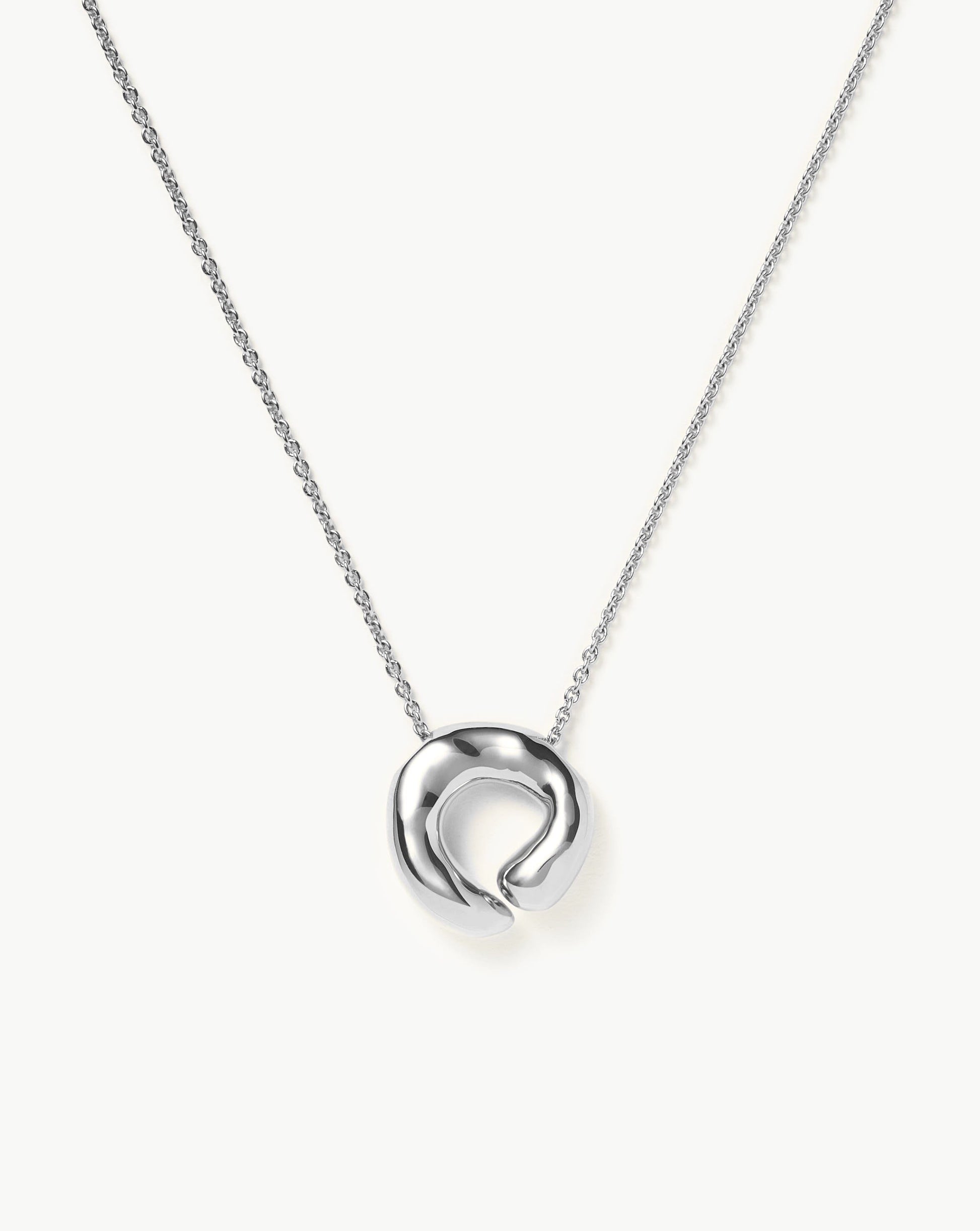 Molten Doughnut Pendant Necklace