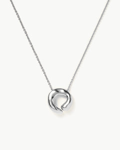 Molten Doughnut Pendant Necklace