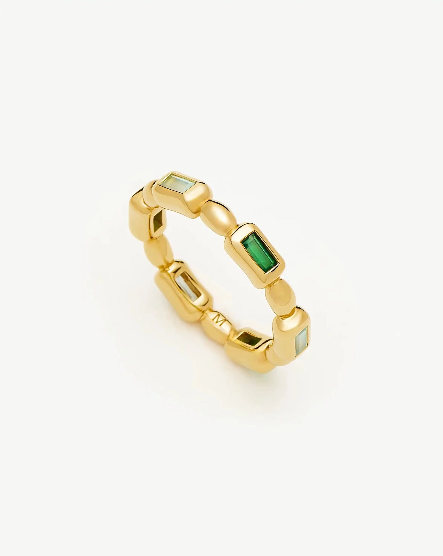 Molten Gemstone Stacking Ring