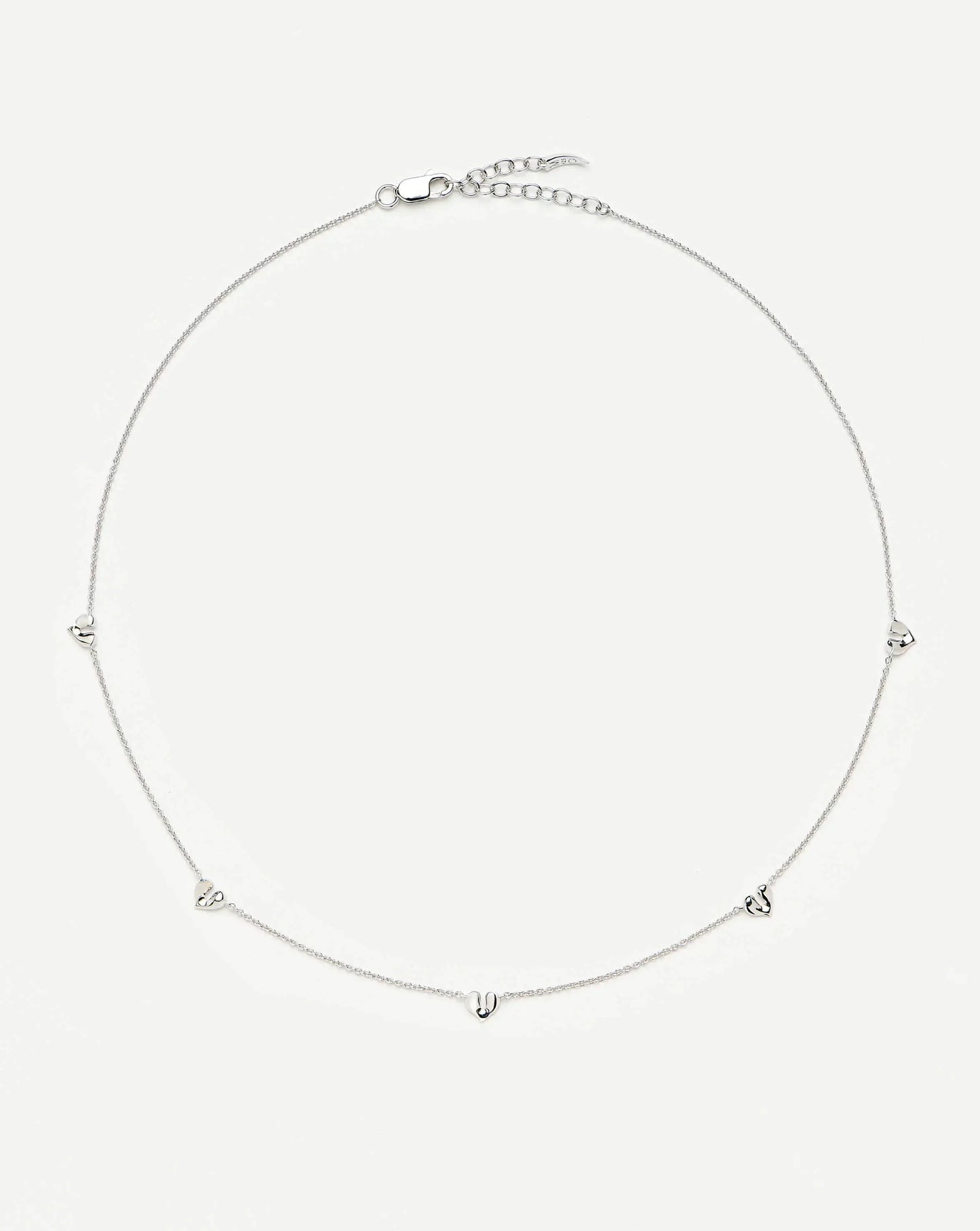 Molten Heart Mini Charm Choker