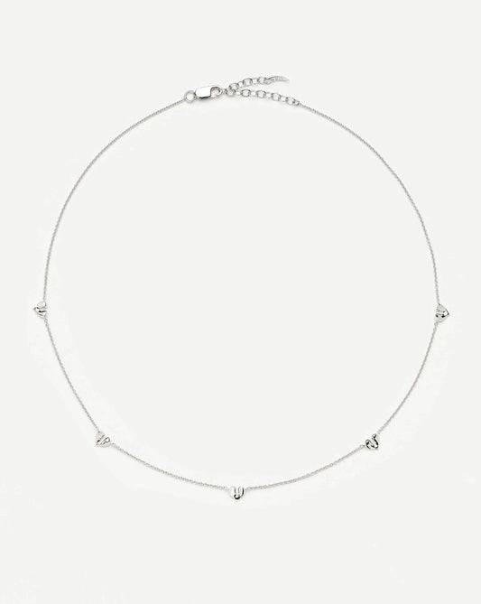 Molten Heart Mini Charm Choker