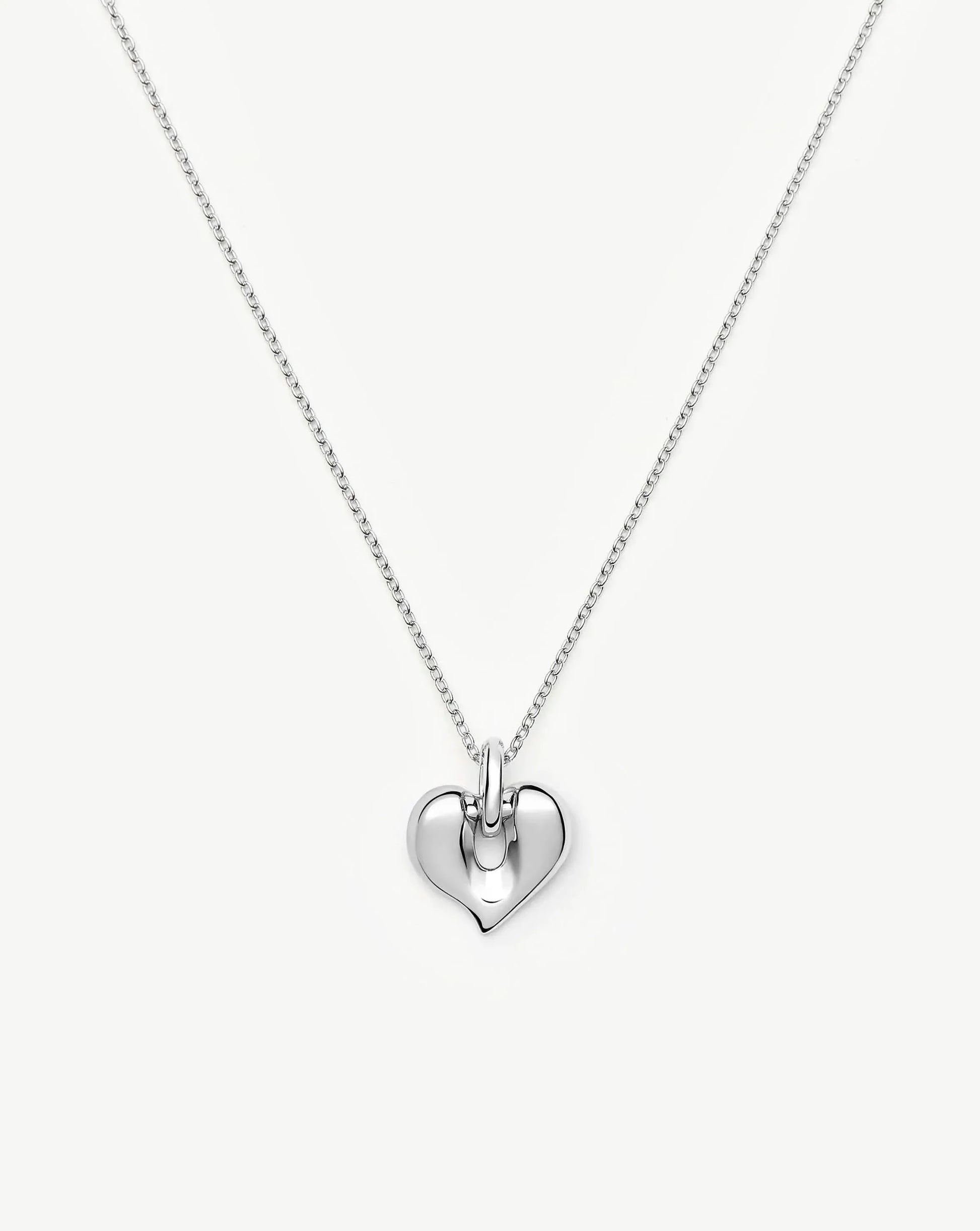 Molten Heart Pendant Necklace
