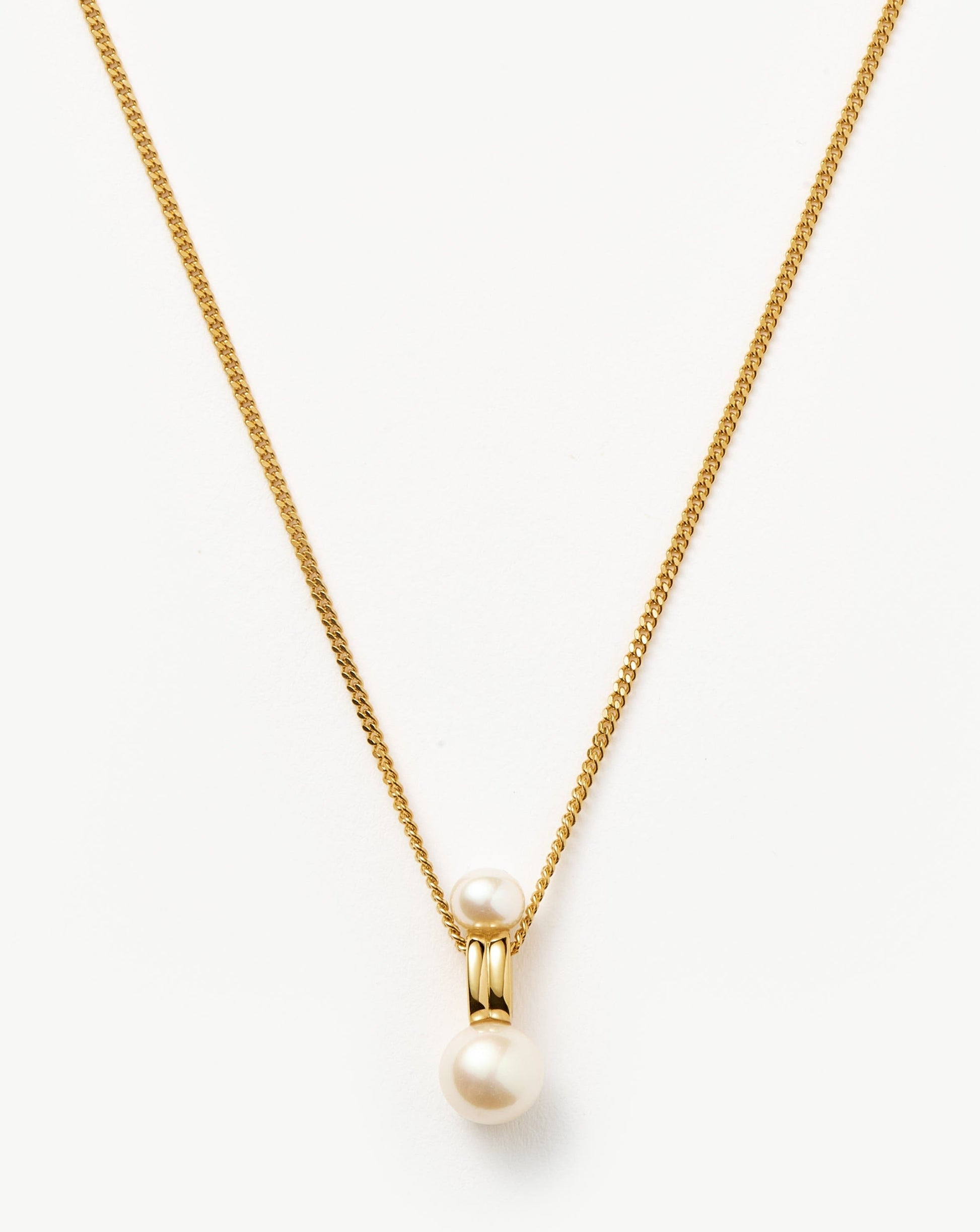 Pearl Ridge Pendant Chain Necklace