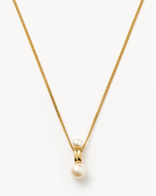 Pearl Ridge Pendant Chain Necklace
