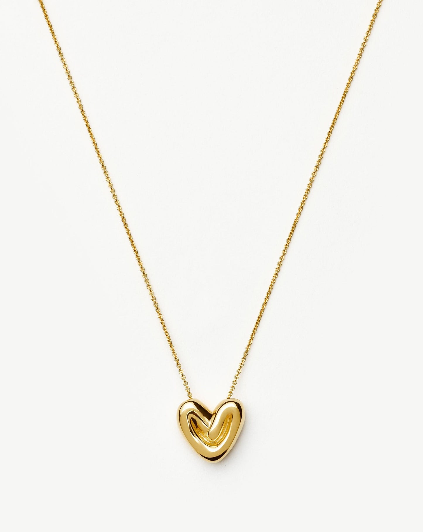 Puffy Heart Pendant Necklace