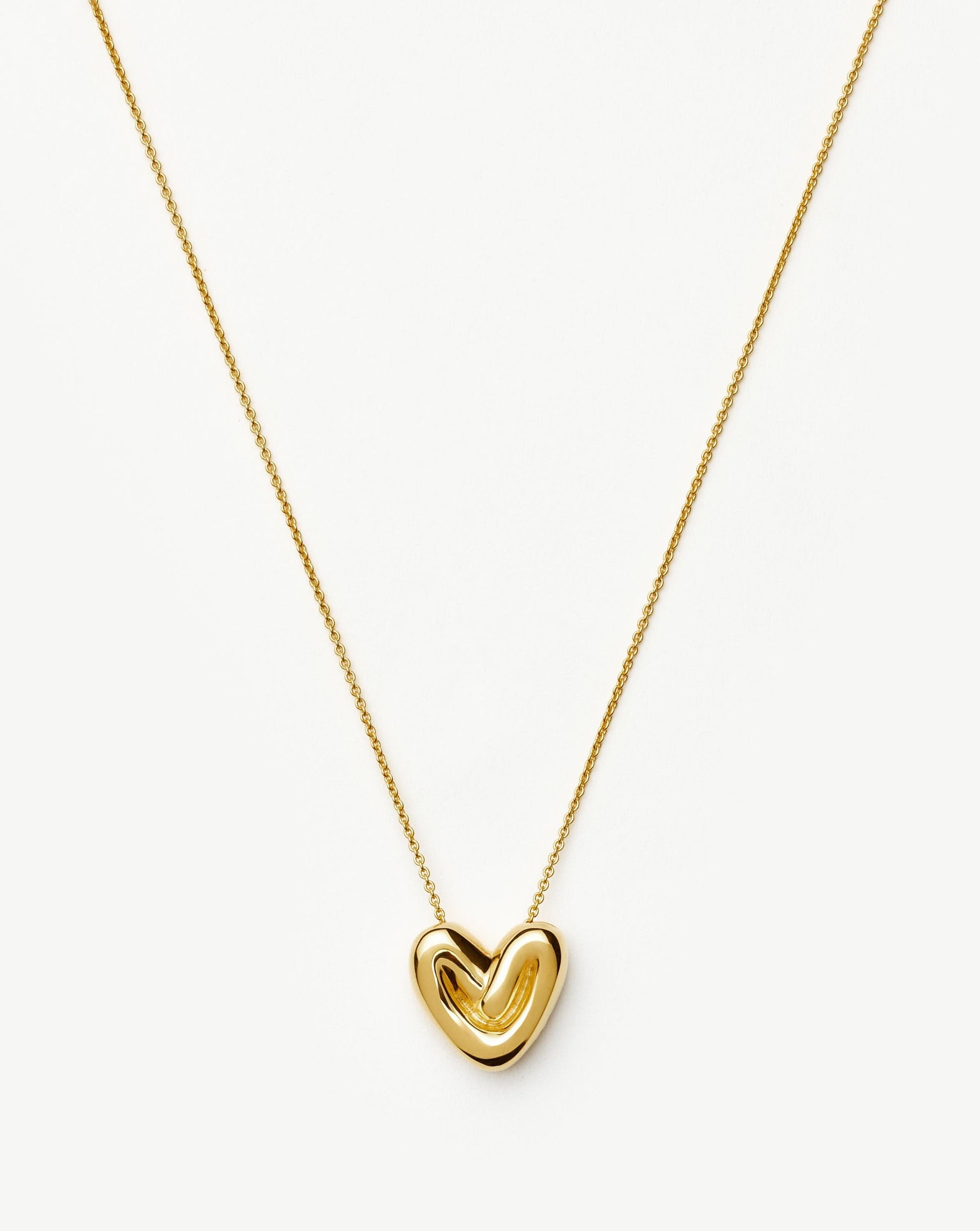 Puffy Heart Pendant Necklace