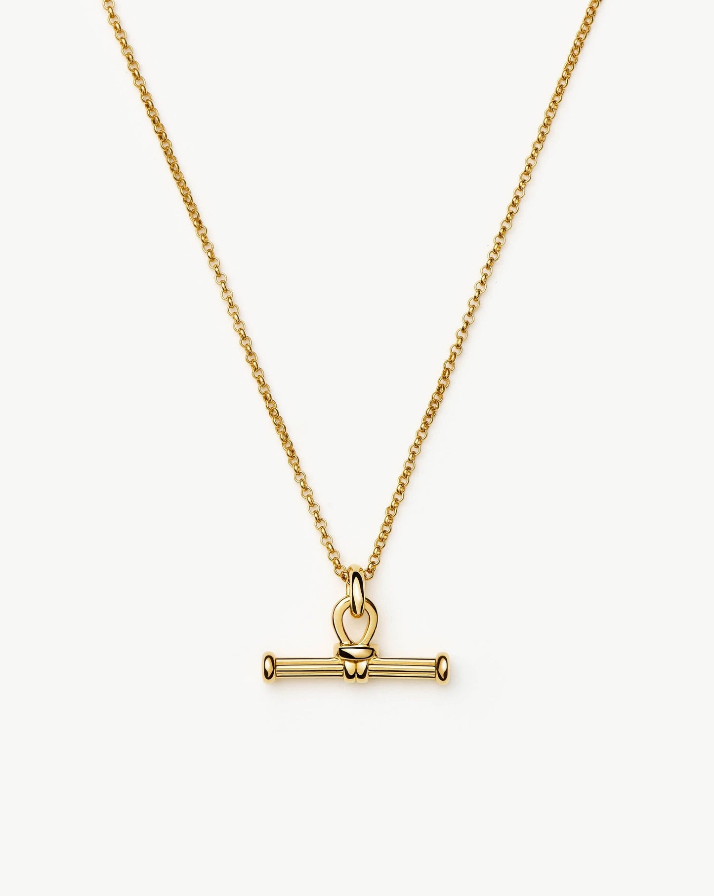 Ridge T-Bar Chain Necklace