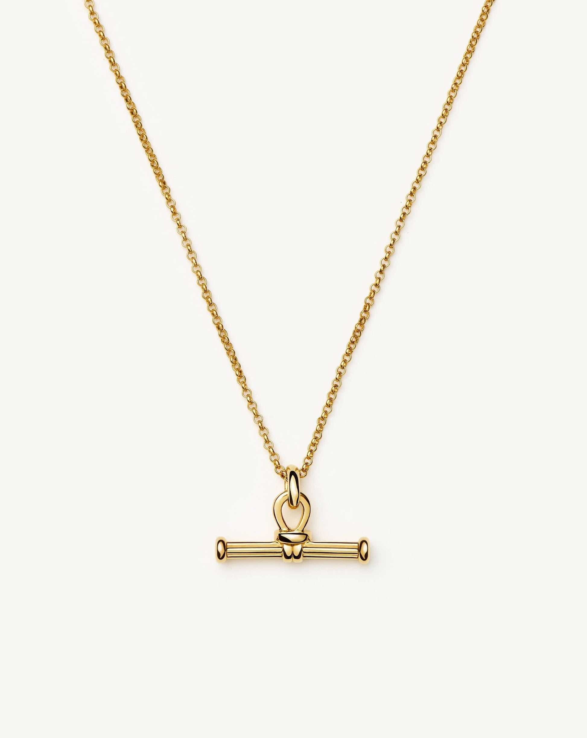 Ridge T-Bar Chain Necklace