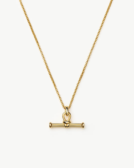 Ridge T-Bar Chain Necklace