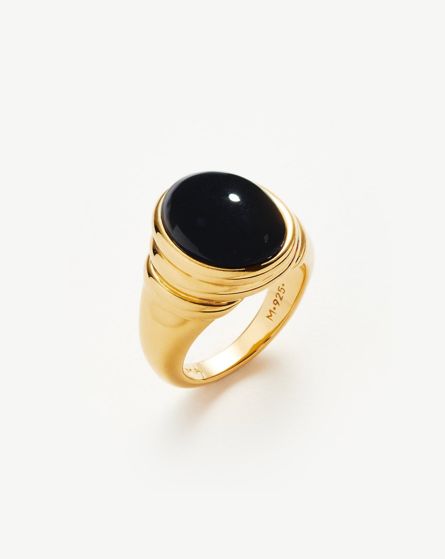 Savi Ridge Oval Gemstone Chunky Ring