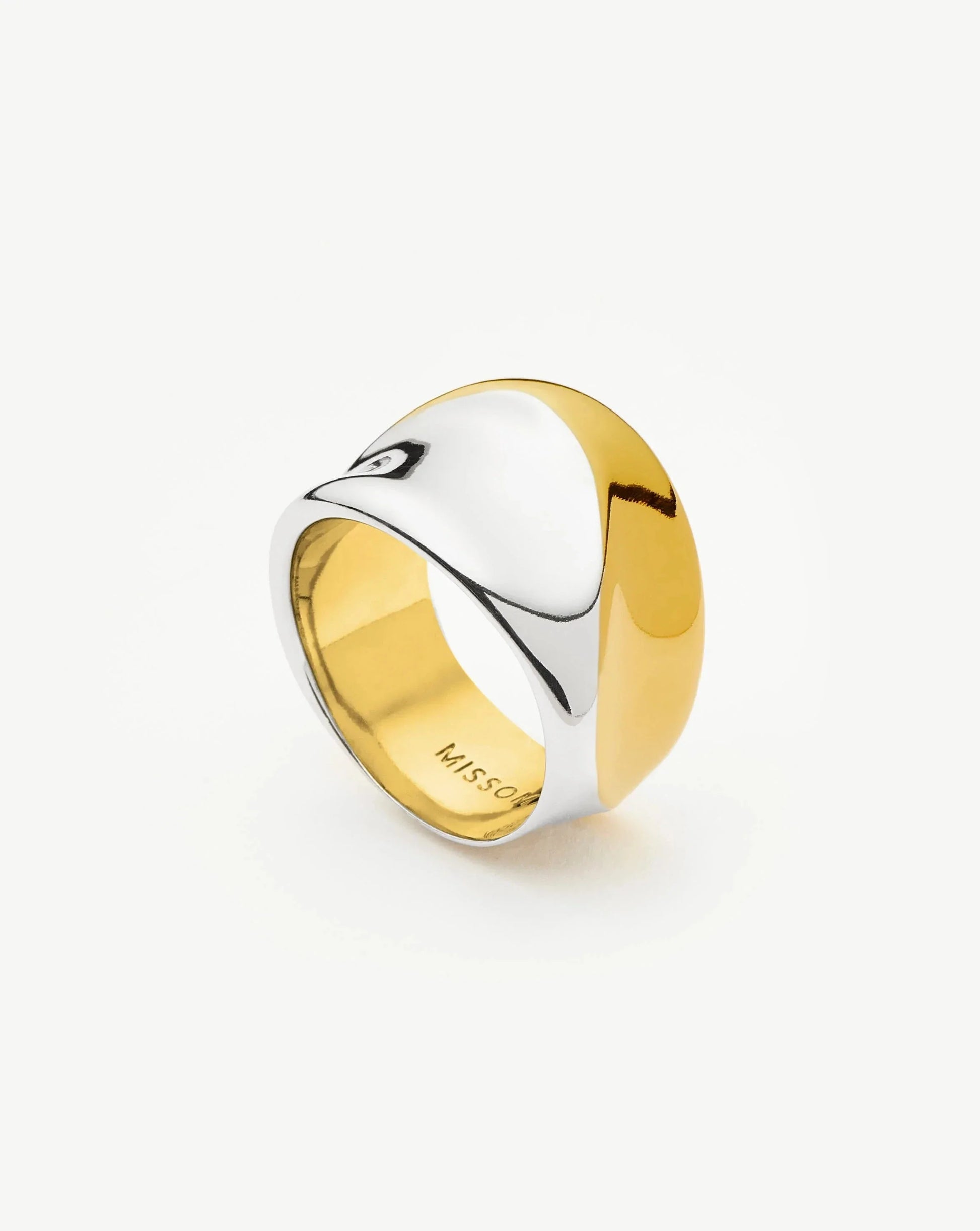 Sculptural Molten Statement Ring