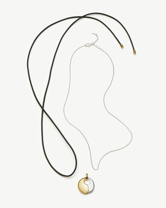Sculptural Pebble Pendant Necklace Set