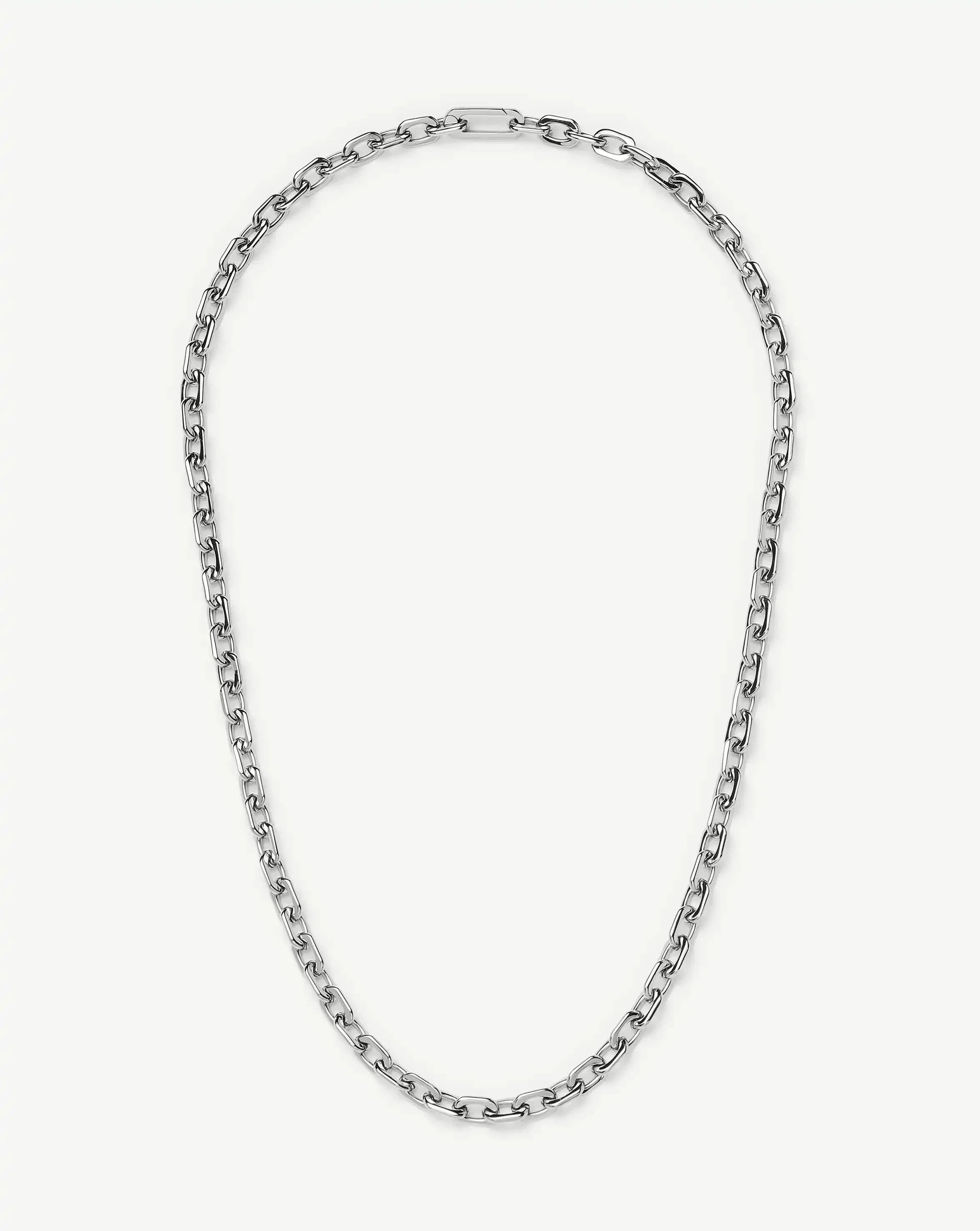 Square Paperclip Chain Necklace