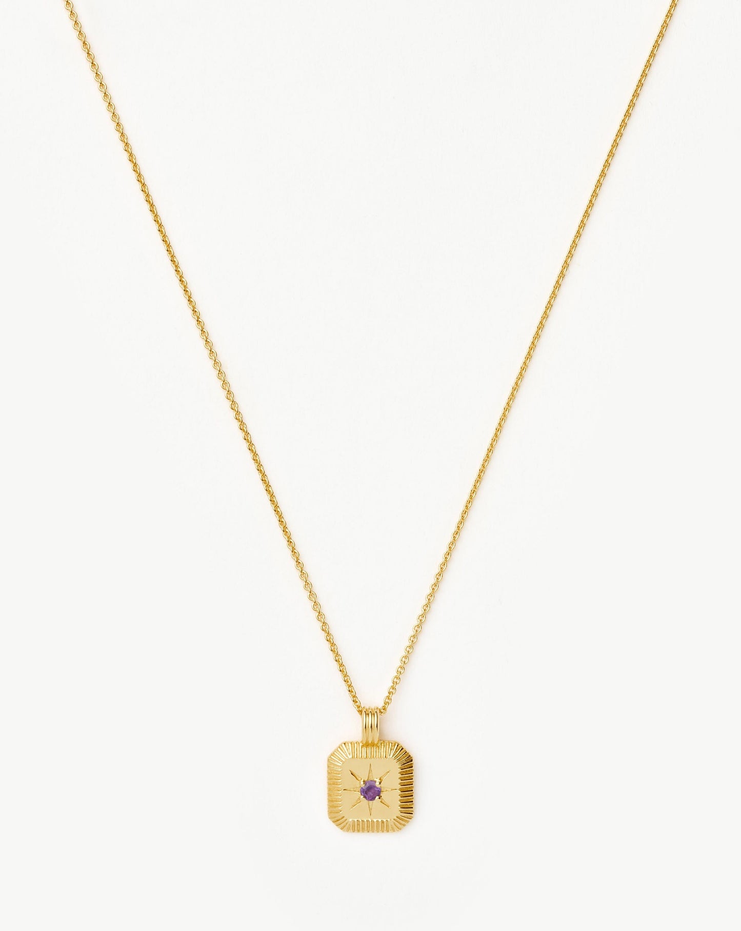 February Birthstone Pendant Necklace