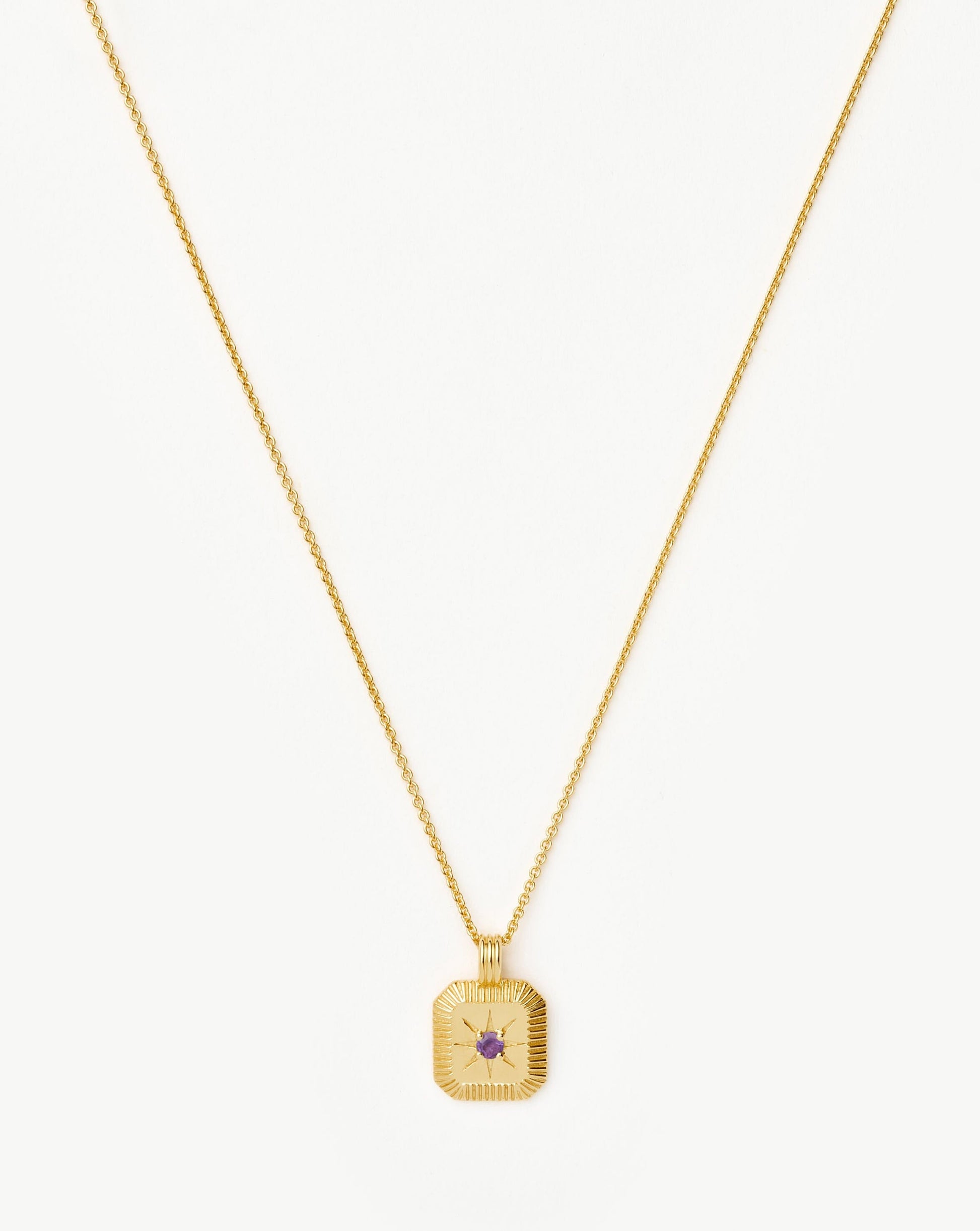 February Birthstone Pendant Necklace