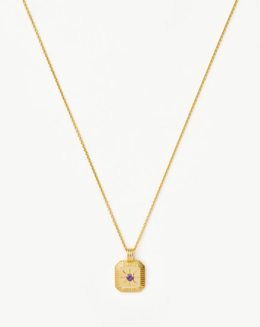 February Birthstone Pendant Necklace