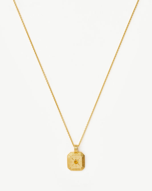 November Birthstone Pendant Necklace