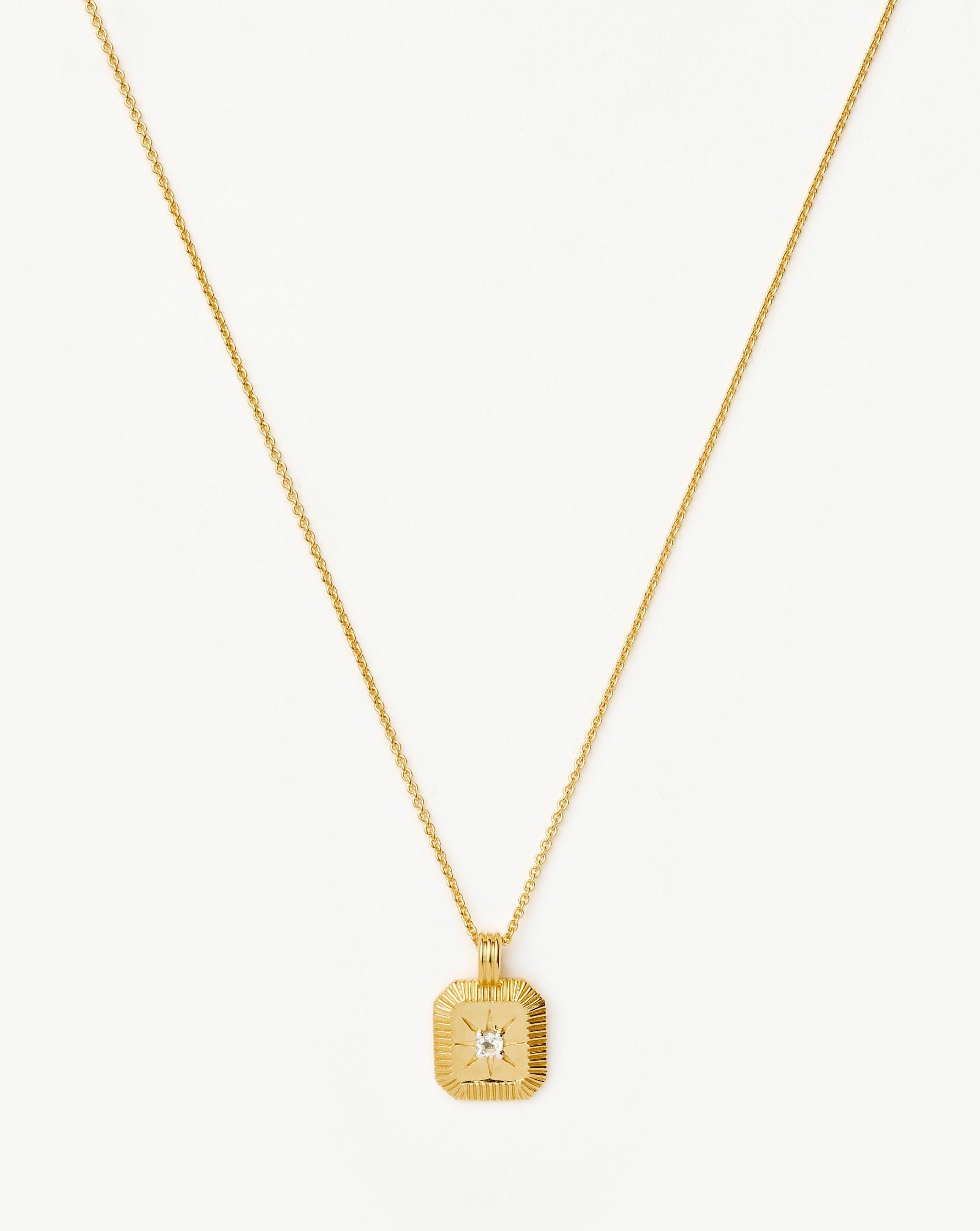 April Birthstone Pendant Necklace