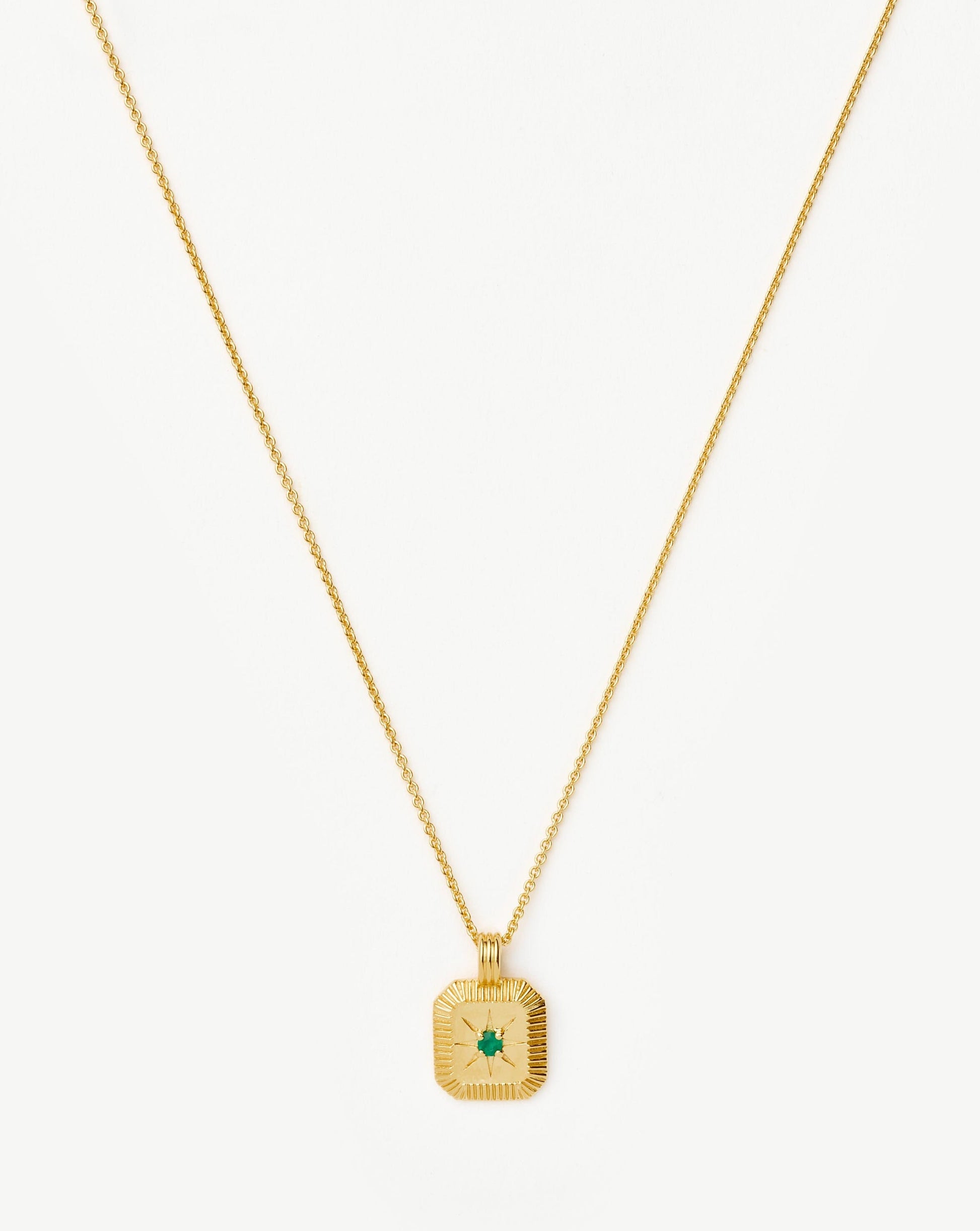 May Birthstone Pendant Necklace