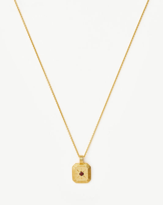 January Birthstone Pendant Necklace