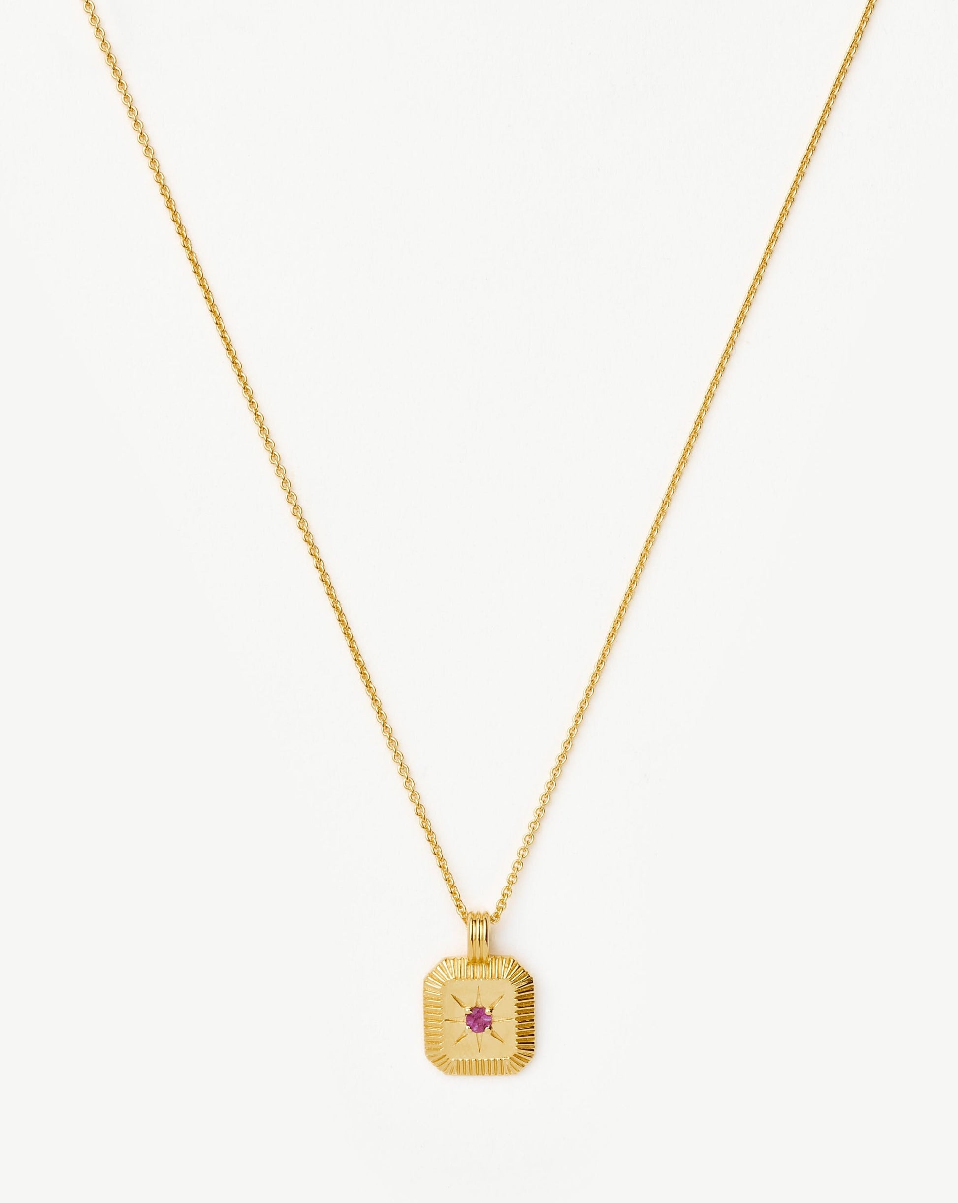 October Birthstone Pendant Necklace