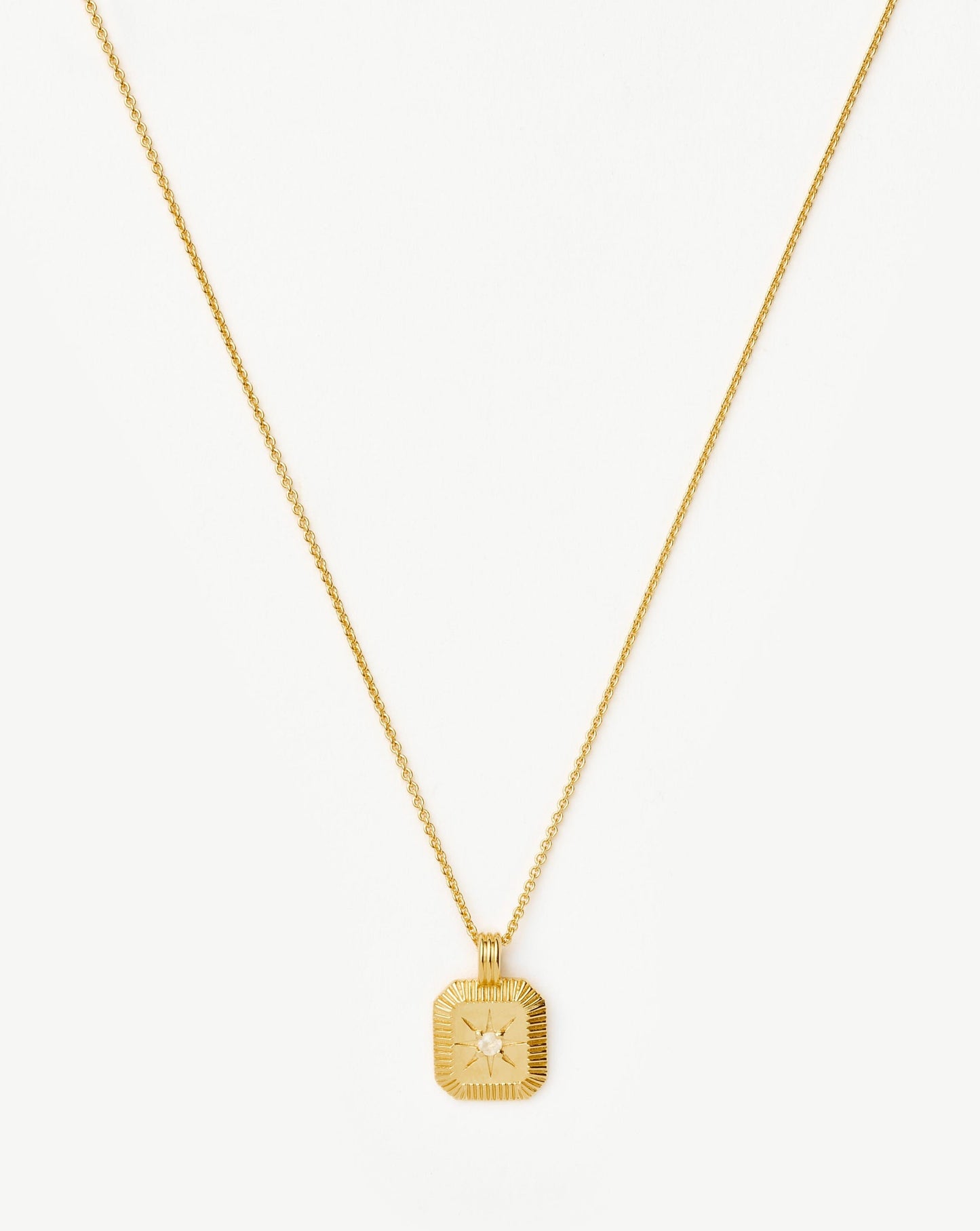 June Birthstone Pendant Necklace