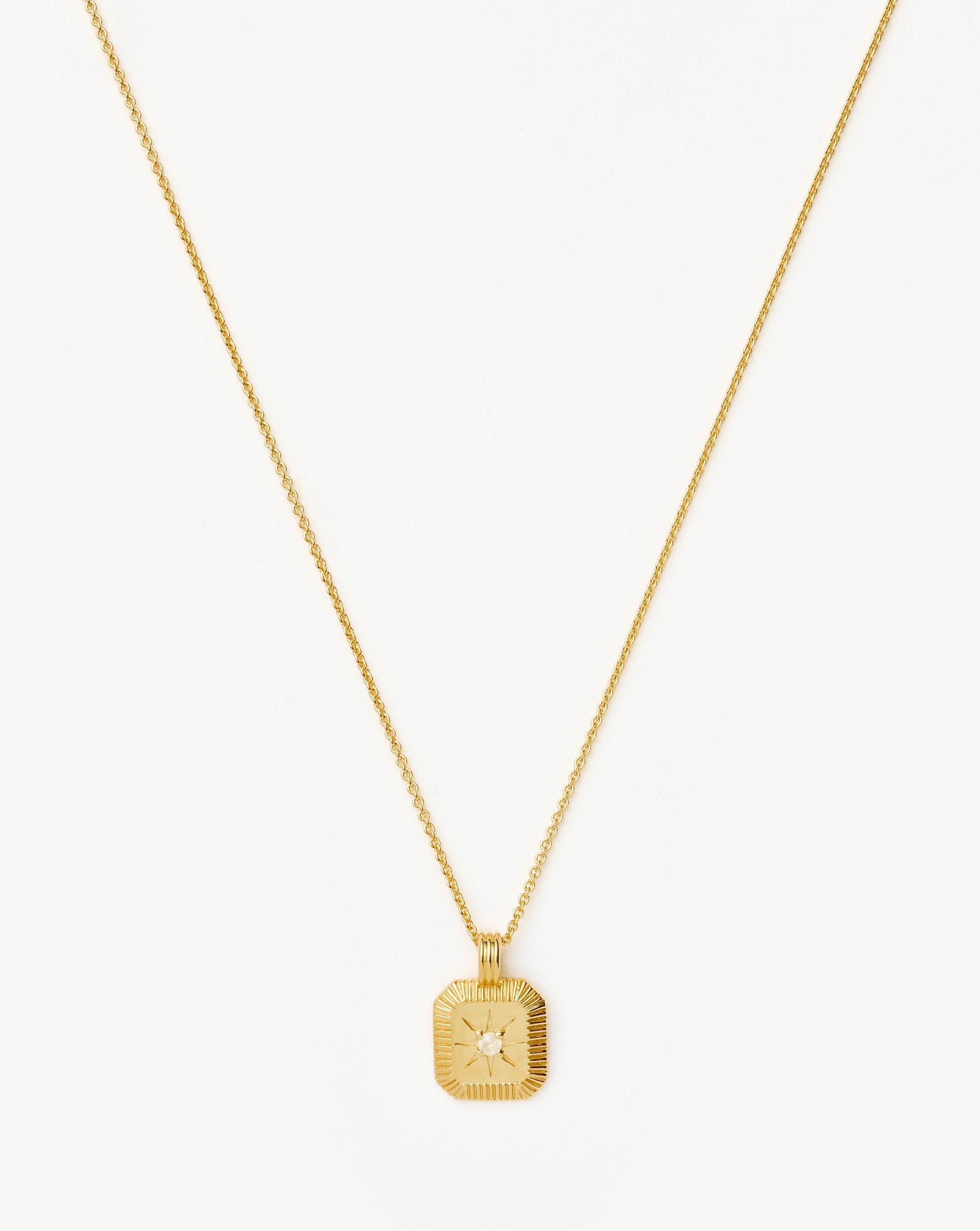 June Birthstone Pendant Necklace